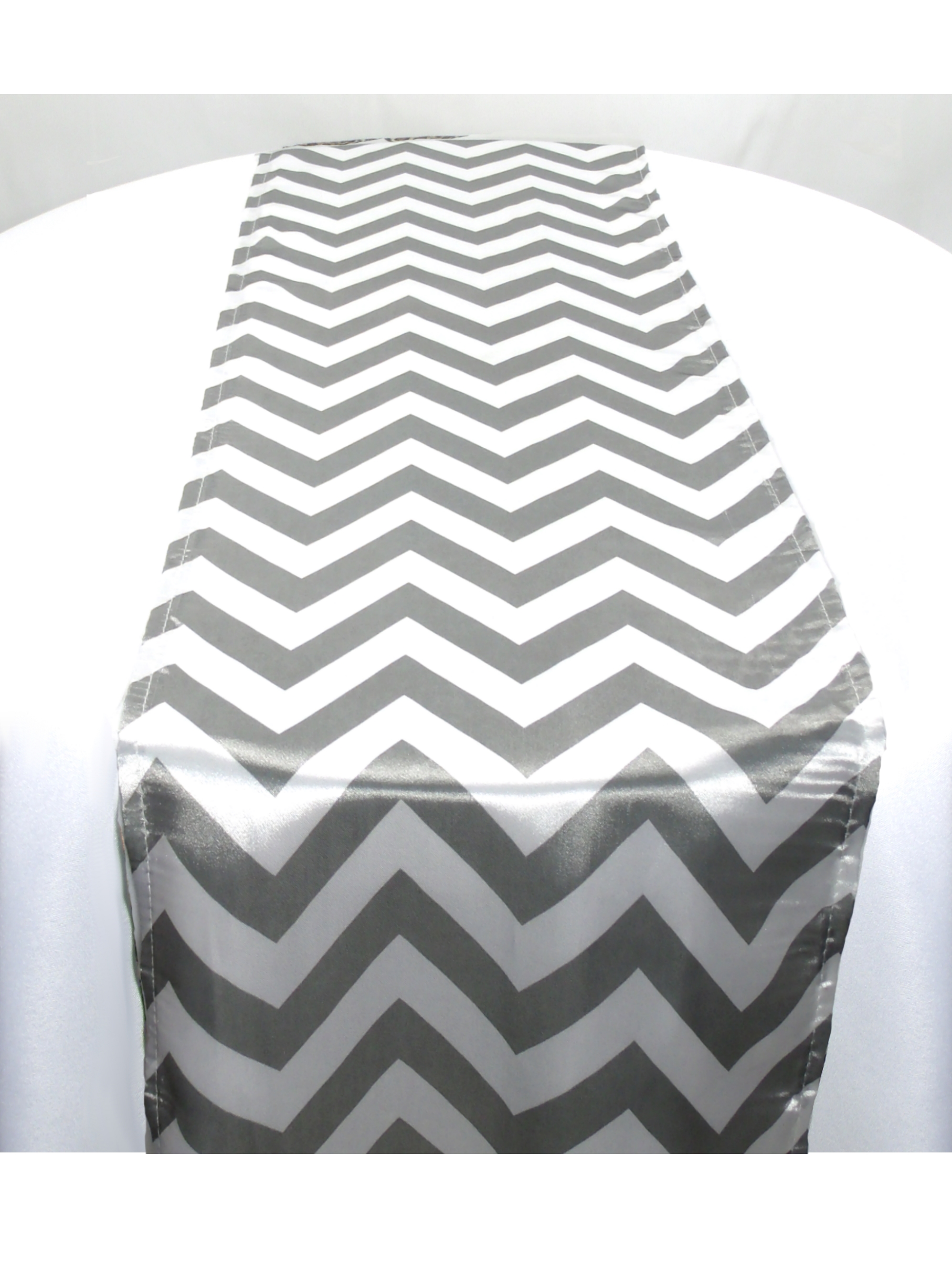 Gray Chevron Table Runner Array Of Gifts